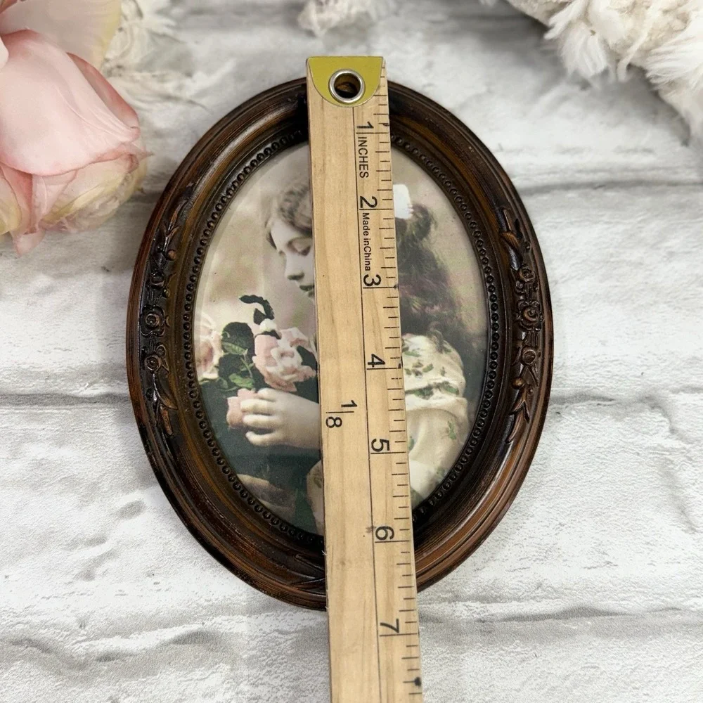Vtg Victorian Style Ornate Faux Wood Picture Frames Set Of 5 Matching Frames NEW